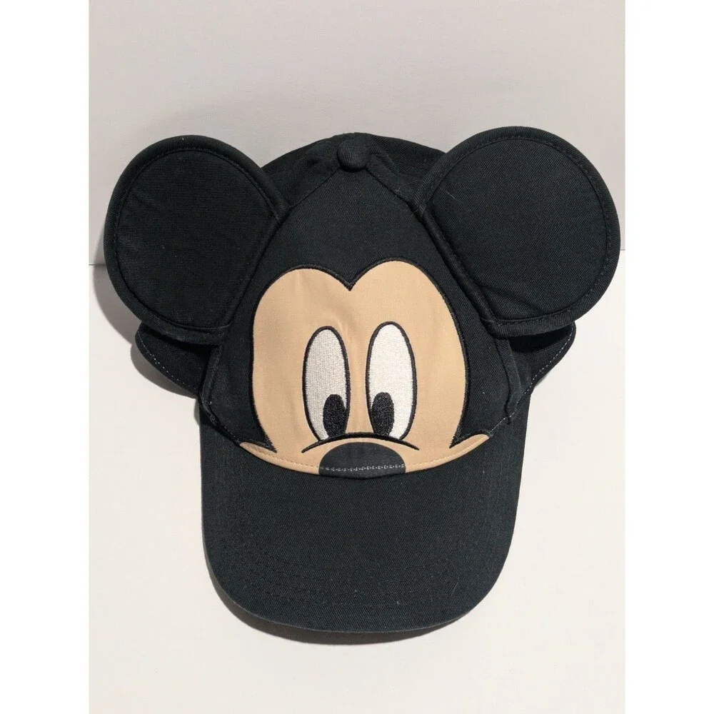 Disney Mickey Mouse Peekaboo Ears Black Baseball Cap Hat‎ Kids